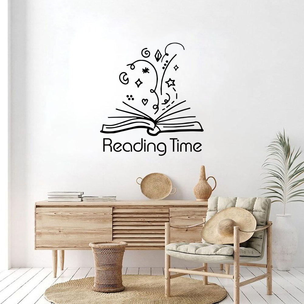 Home Decor Wall Stickers - 1 Stück schönes Buch mit personalisiertem