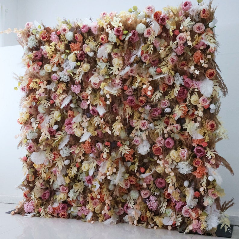 Home Decor Event - Herbst Rose Hochzeit Künstliche Blume Wand