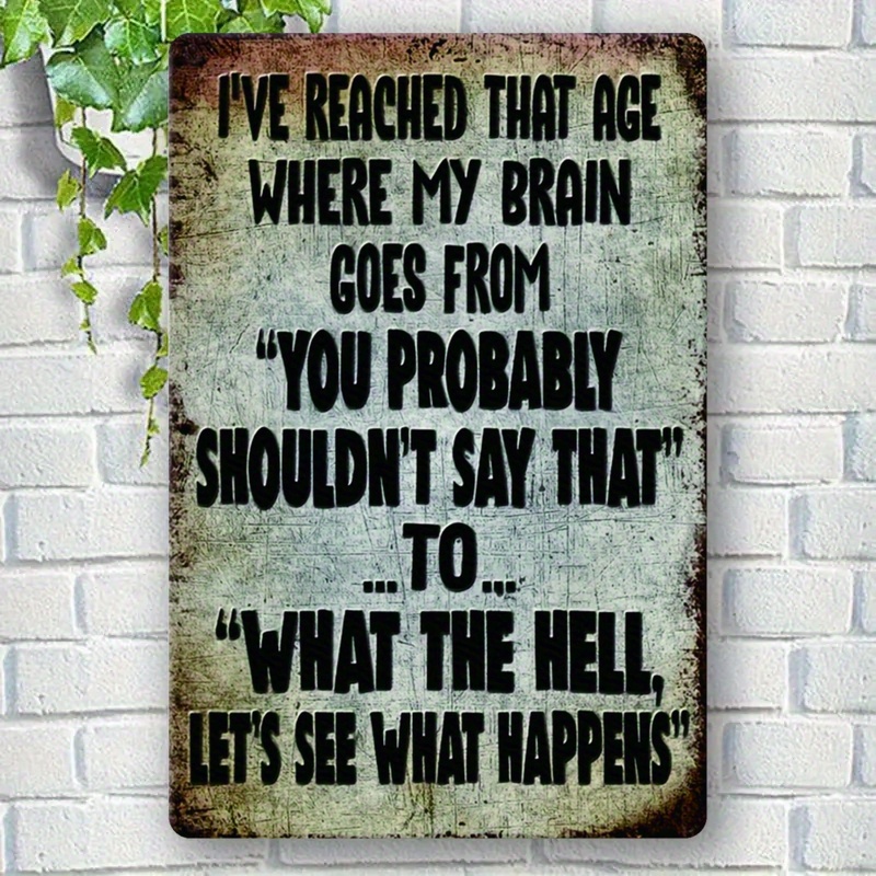 Home Decor Quotes Ideas - Lustiges Sarkastisches Zitat, Rustikale Humor-Dekoration für