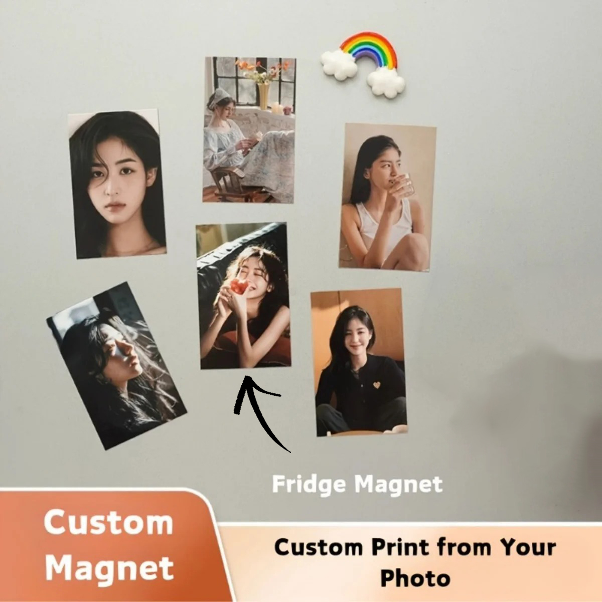 Home Decor Wall Stickers - Personalisierter Foto-Kühlschrankmagnet – Laden Sie Ihr