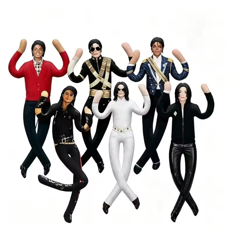 Decorative Throw Pillow - Michael Jackson Plüschkissen, Bewegliche Abstrakte Wohndekor-Figur,
