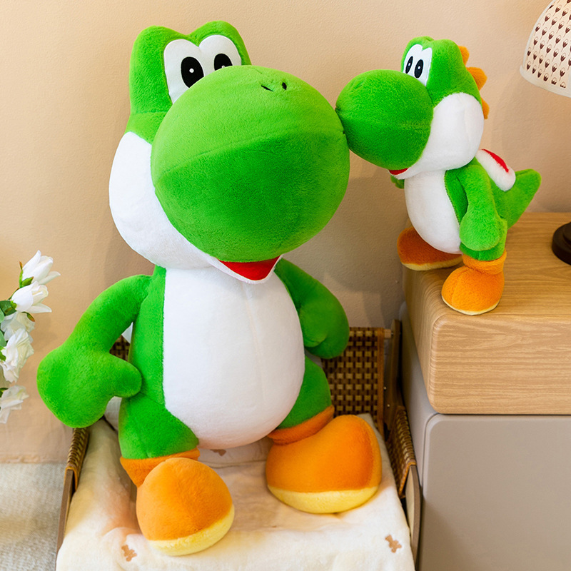 Decorative Throw Pillow - Niedlicher Yoshi Grüner Dinosaurier Plüschtier Weiche