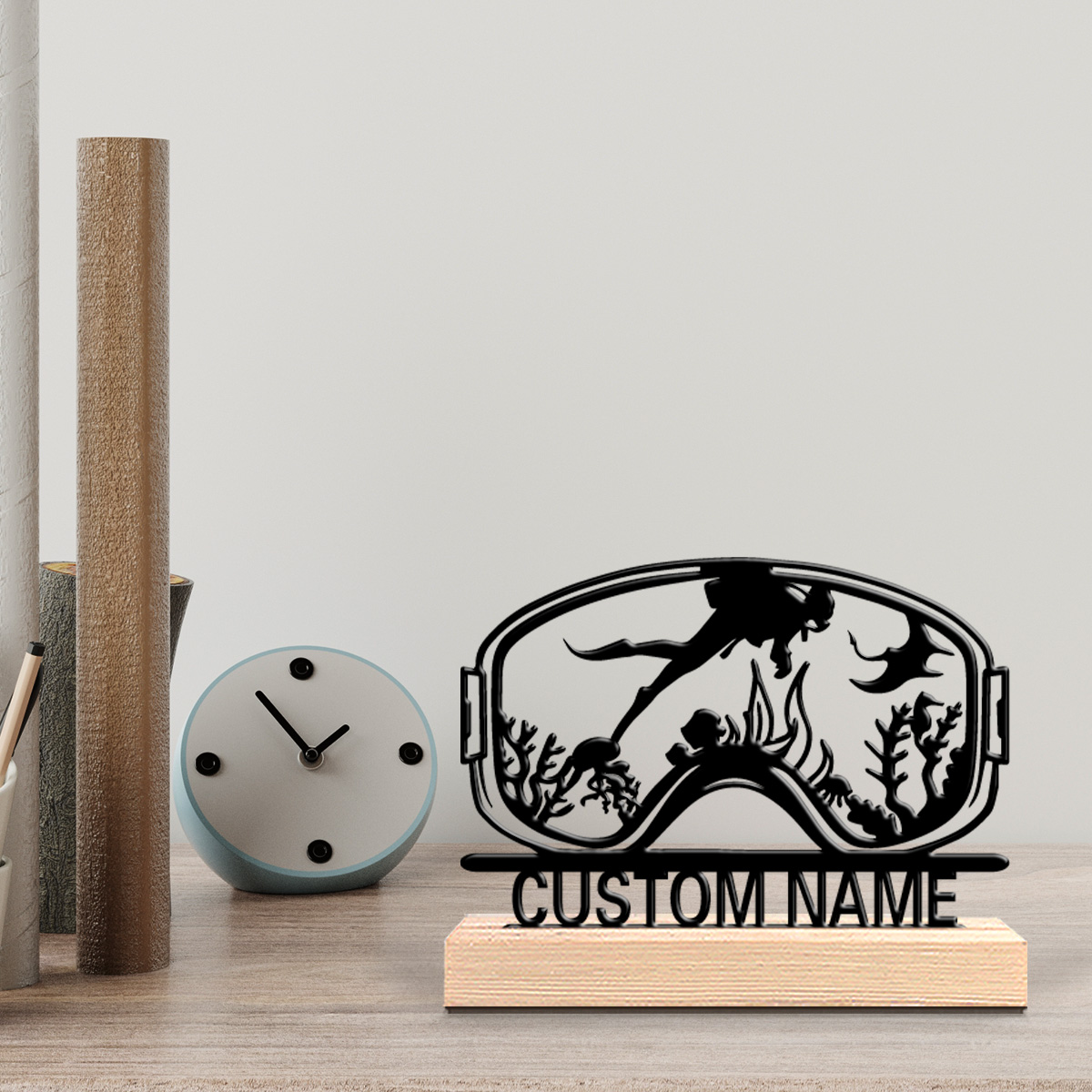 Home Decor Rustic - 1 Stück Niedliche Personalisierte Taucher-Wanddekoration mit