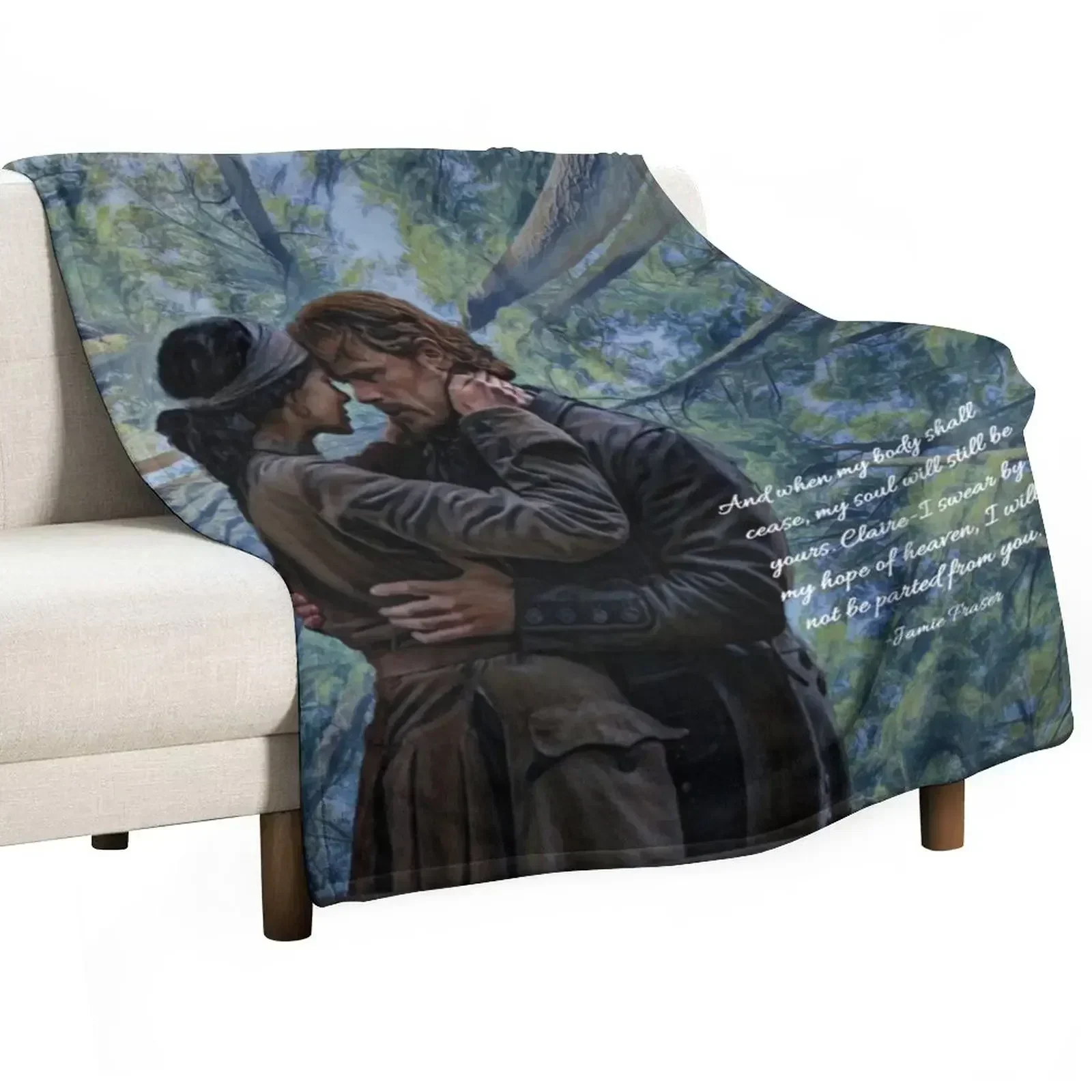 Home Decor Quotes Ideas - Jamie und Claire Fraser/Outlander Zitat Wolldecke