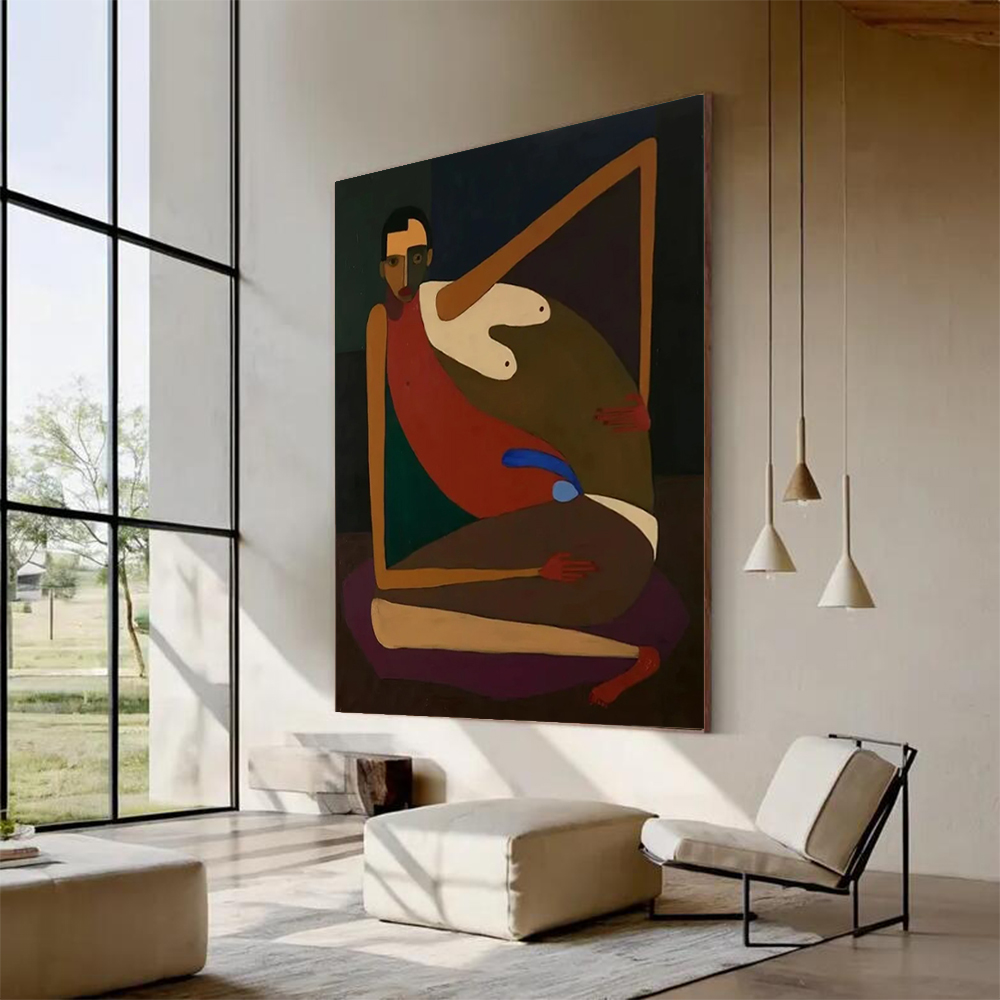 Home Decor Free Images - Handgemachtes Abstraktes Ölgemälde auf Leinwand Einzigartiges