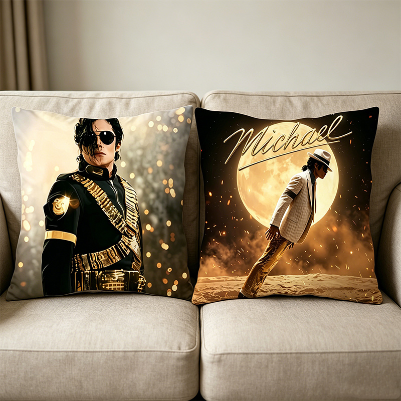 Decorative Throw Pillow - Michael Jackson Kissenbezug, Sänger MJ, dekorative