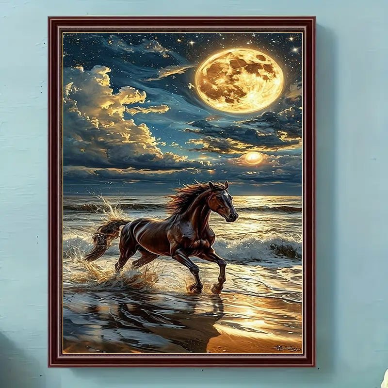 Home Decor Under 1000 - 500/1000/1200/2000-teilige Puzzles für Erwachsene, laufende Pferde