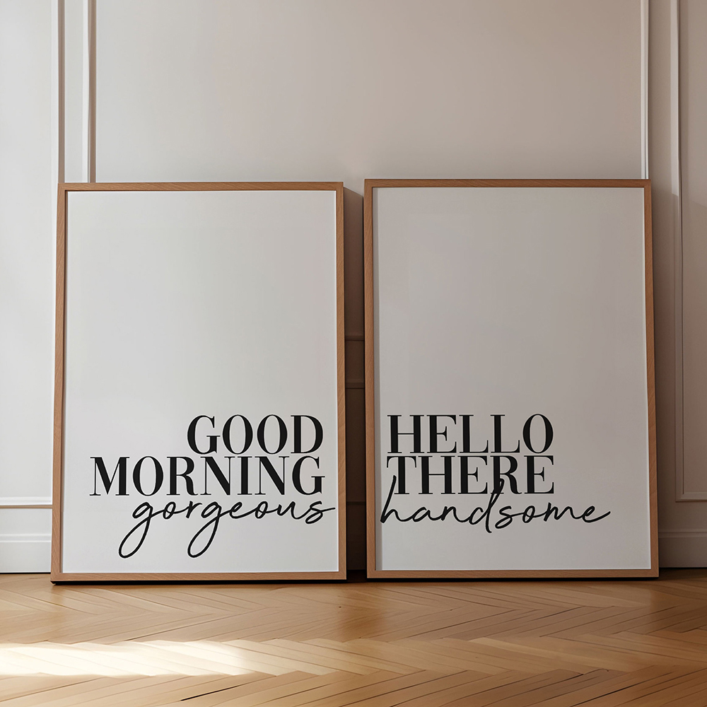 Home Decor Quotes Ideas - Guten Morgen zitiert Poster und Drucke
