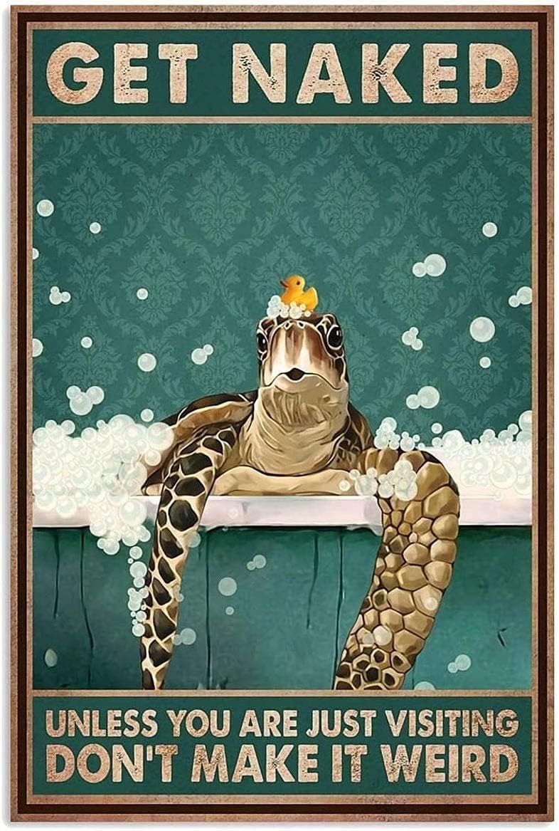 Home Decor Quotes Ideas - Cabenrm Lustiges Badezimmer-Zitat Metall-Blechschild Wanddekoration Vintage