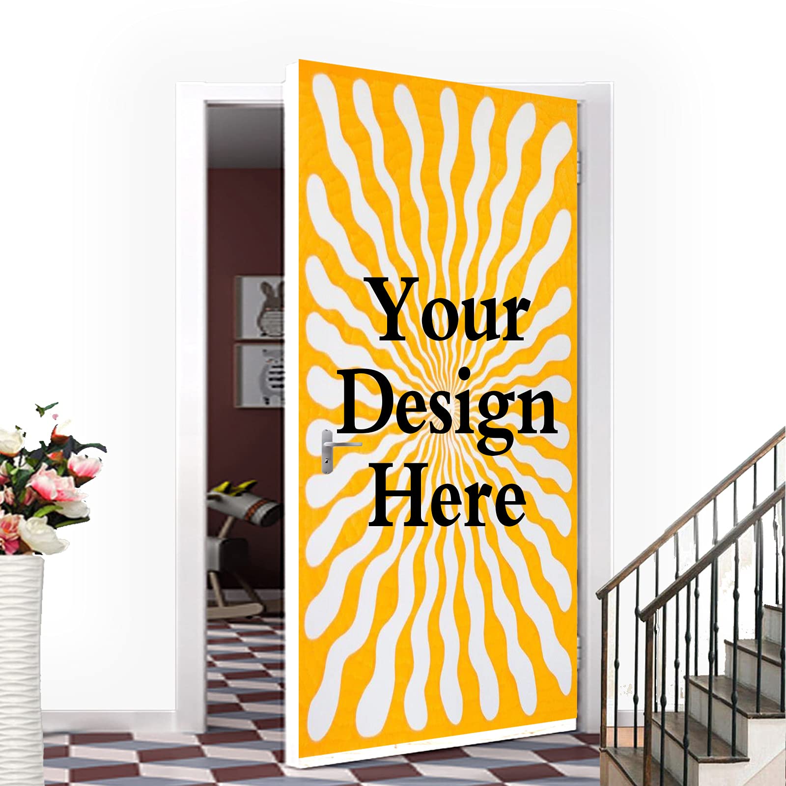 Home Decor Free Images - Benutzer definierte Tür Aufkleber Tapete, personal
