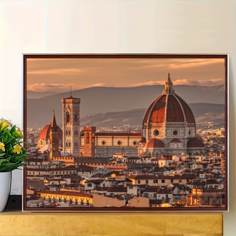 Home Decor Under 1000 - 500/1000/1200/2000-teilige Puzzles, Vintage-Architektur unter dem Sonnenuntergang,