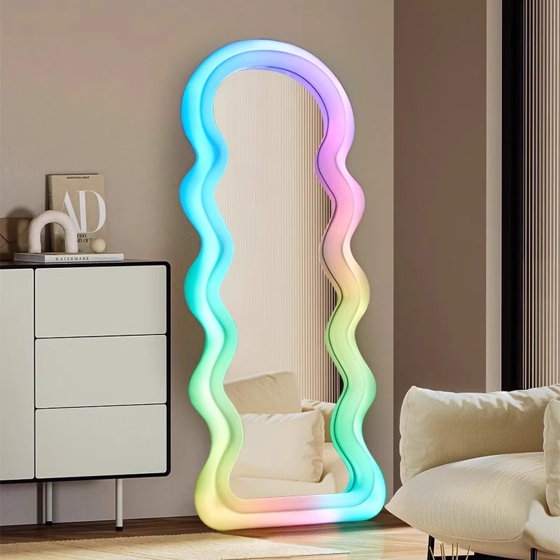 Home Decor Minimalist Style - Koreanischer Stil, heller Spiegel, gewelltes Licht,