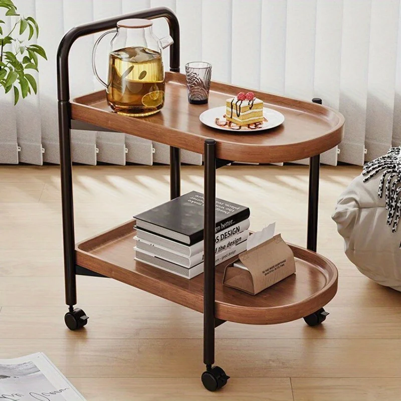 Home Decor Minimalist Style - Rollbarer Beistelltisch im nordischen Stil, Sofatisch