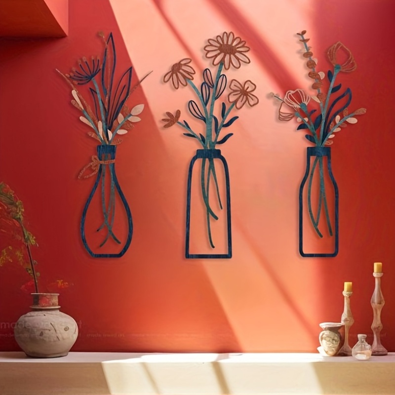 3 große florale Wandkunst-Skul – Home Decor Event Bewertung und Preis