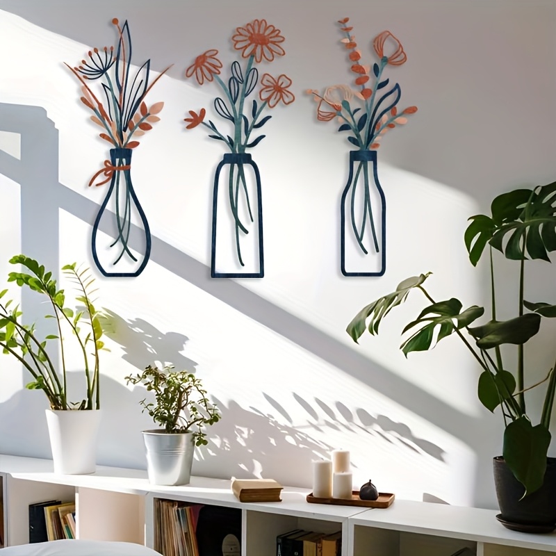 3 große florale Wandkunst-Skul – Home Decor Event Bewertung und Preis