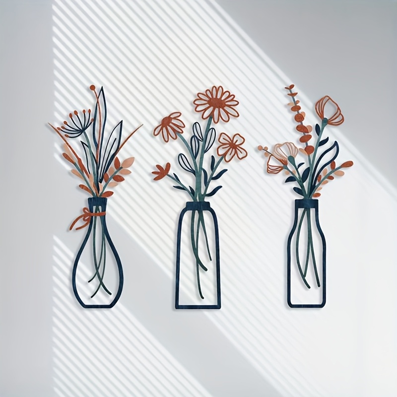 3 große florale Wandkunst-Skul – Home Decor Event Bewertung und Preis