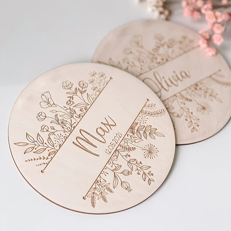 Personalisierte Blumen-Gravur  – Home Decor Rustic Bewertung und Preis