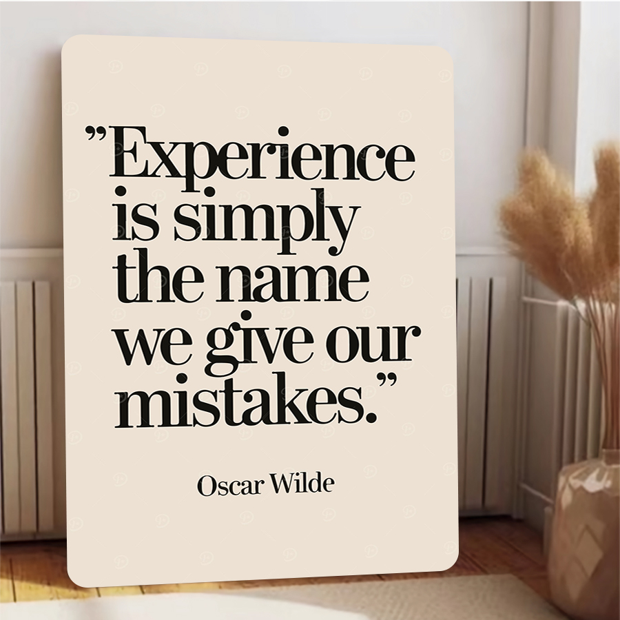 Oscar Wilde Zitat Experience M – Home Decor Quotes Ideas Bewertung und Preis