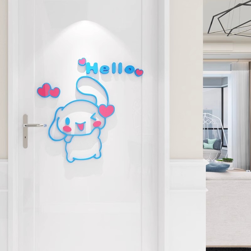 Sanrio Cinnamoroll 3D Acryl Ki – Home Decor Wall Stickers Bewertung und Preis