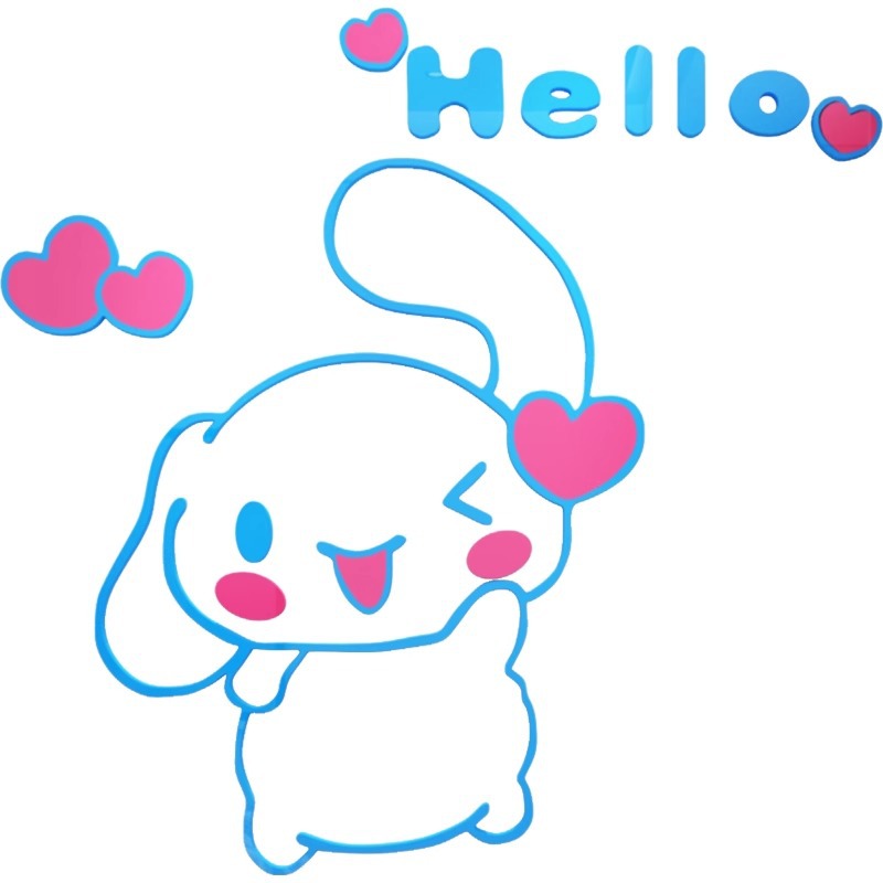 Sanrio Cinnamoroll 3D Acryl Ki – Home Decor Wall Stickers Bewertung und Preis