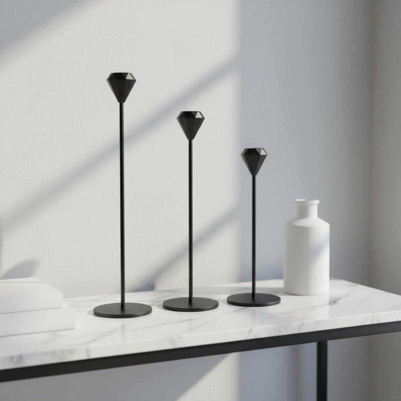 3-teiliges Kristall-Kerzenstän – Home Decor Luxury Bewertung und Preis