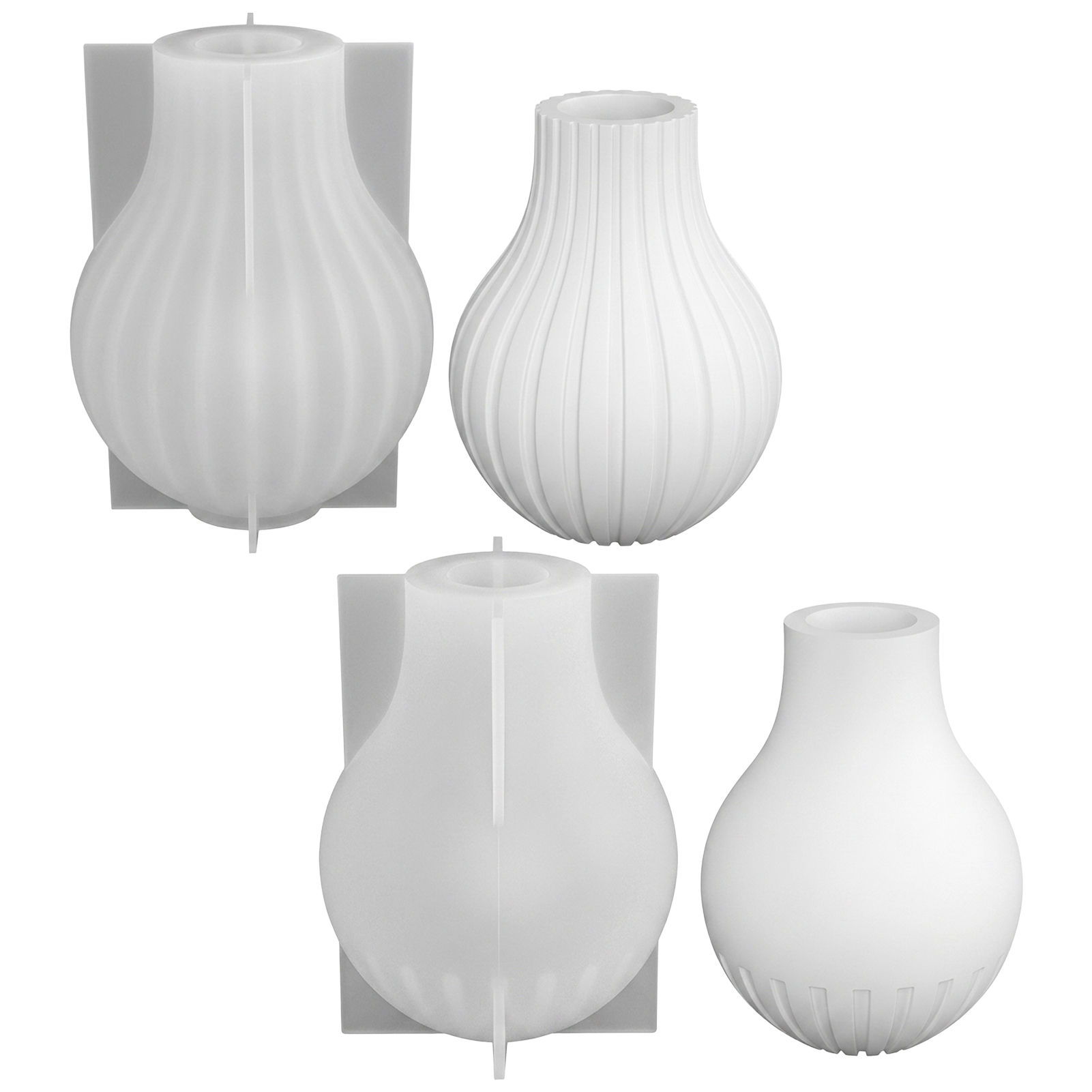 Silikon-Vasenform mit Streifen – Home Decor Minimalist Style Bewertung und Preis