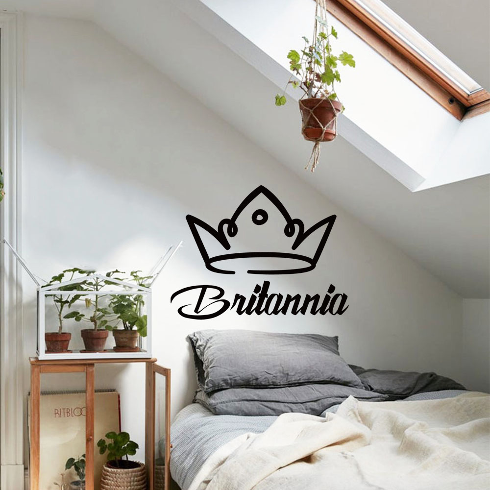 1 Stück Romantische Krone mit  – Home Decor Wall Stickers Bewertung und Preis