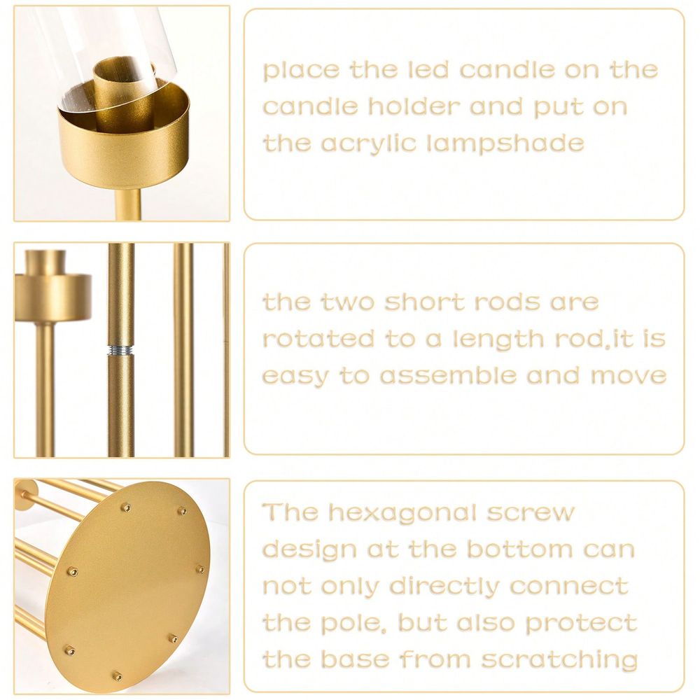 48 Zoll Goldene Bodenkerzenhal – Flooring Home Decor Bewertung und Preis