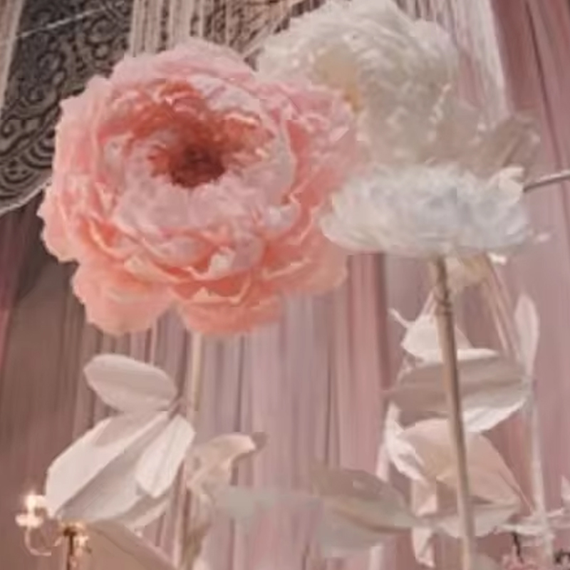 Handgemachte Papier blume Pfin – Home Decor Event Bewertung und Preis