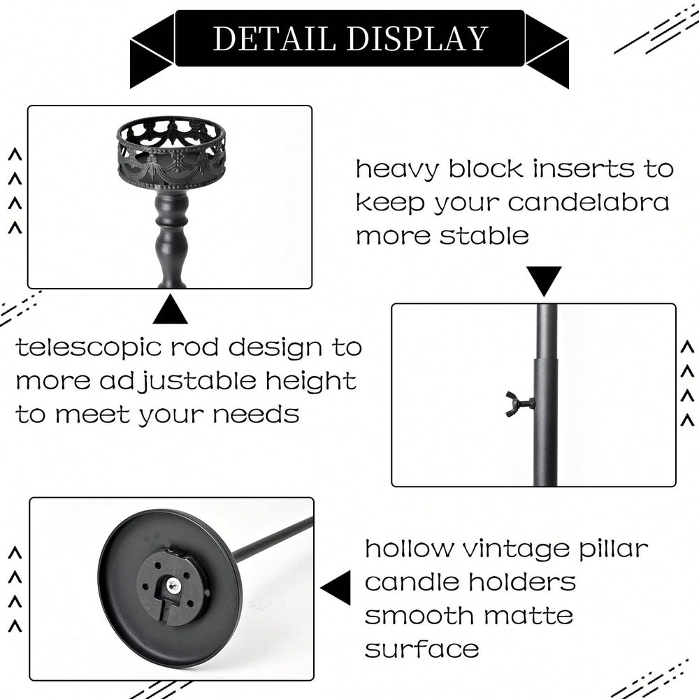 Verstellbare Metall-Kerzenhalt – Home Decor Event Bewertung und Preis