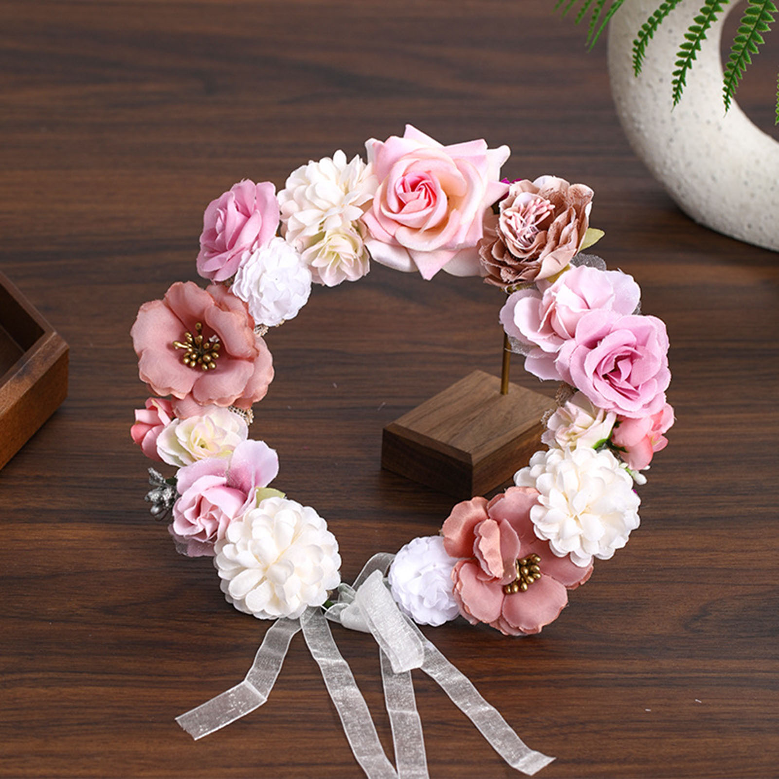 Blumenkranz Brautkränze Künstl – Home Decor Handicraft Bewertung und Preis