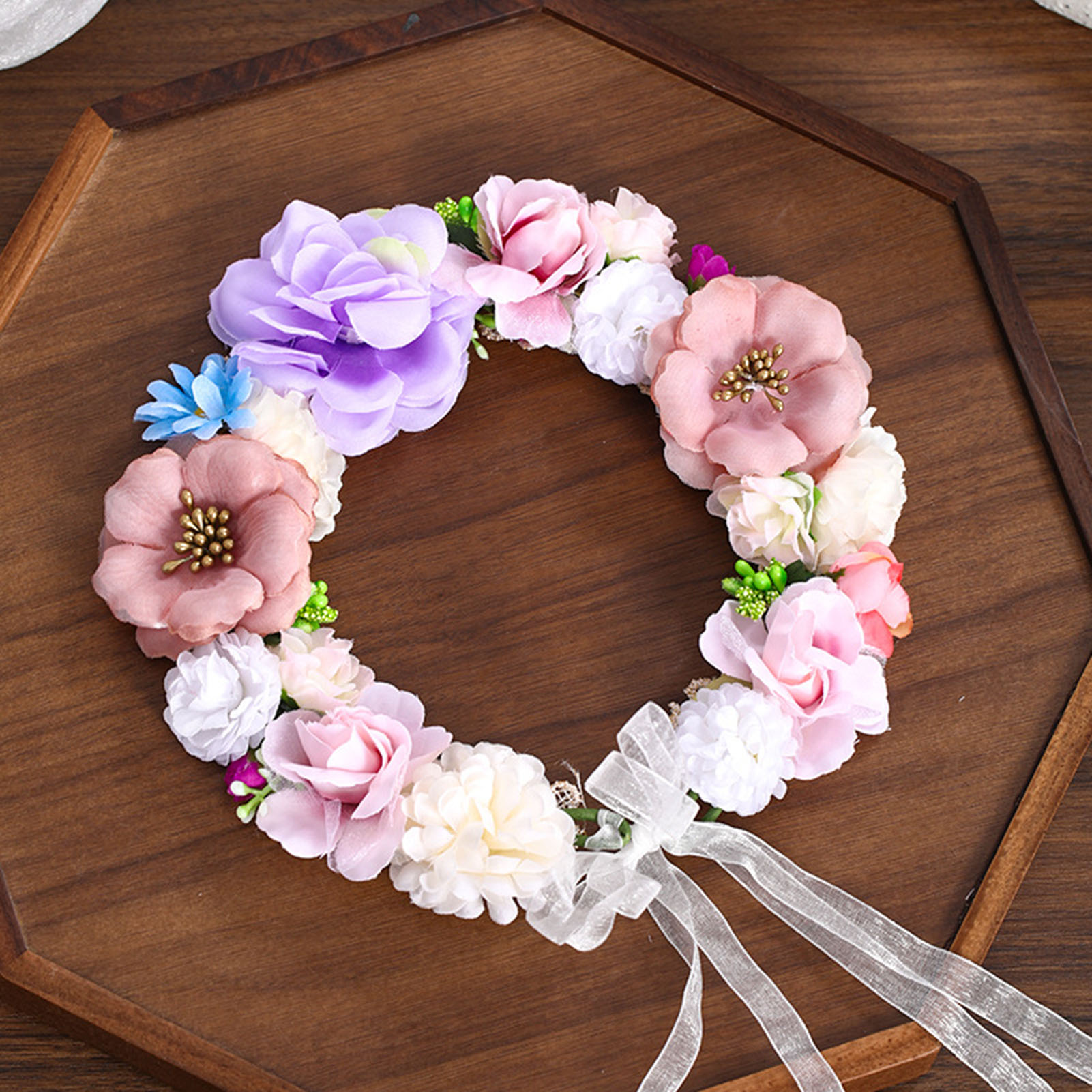 Blumenkranz Brautkränze Künstl – Home Decor Handicraft Bewertung und Preis