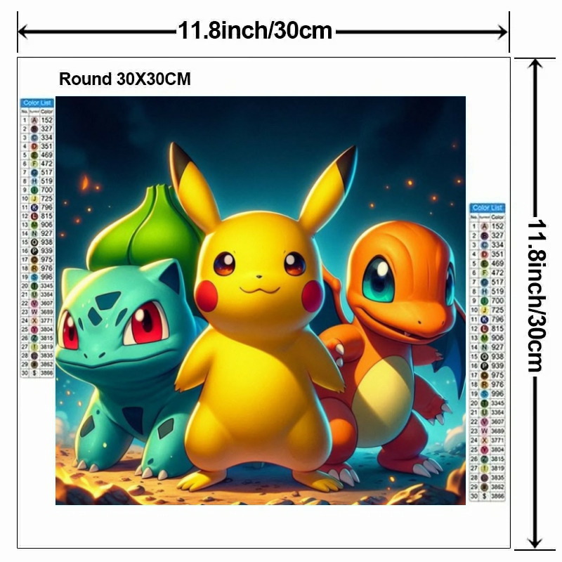 Cartoon Pokémon 5D DIY Diamant – Home Decor Handicraft Bewertung und Preis