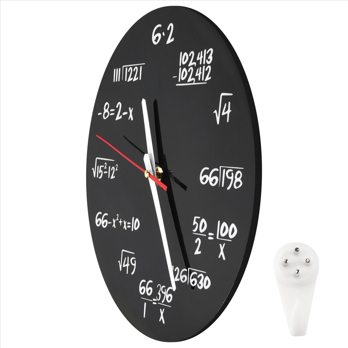 Mathe-Wanduhr, Mathematik-Form – Home Decor Quiz Bewertung und Preis
