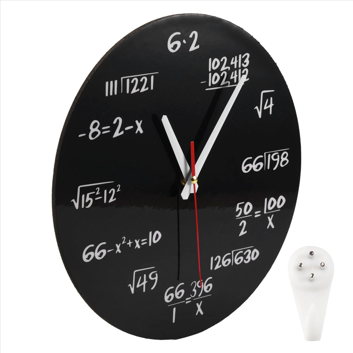 Mathe-Wanduhr, Mathematik-Form – Home Decor Quiz Bewertung und Preis