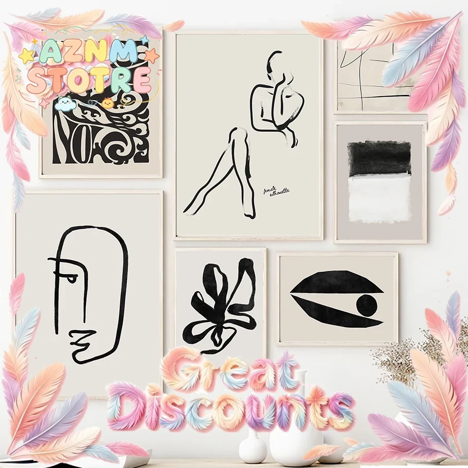 Minimalistisches Abstraktes Li – Home Decor Minimalist Style Bewertung und Preis